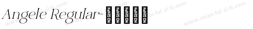 Angele Regular字体转换